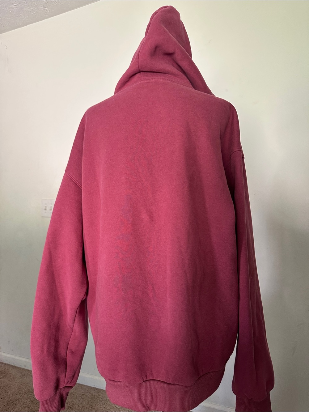 COMFRT -First Oversized Hoodie in Rosewood - Women - Picture 7 of 10